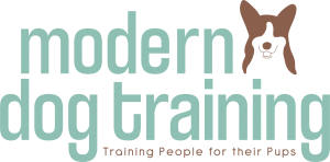 modern dog training logo